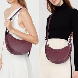 Burgundy Saddle Bag